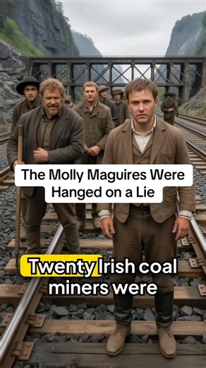 The Irish Remembered on Instagram: "The Molly Maguires Were Hanged on a Lie ⚖️ Twenty Irish coal miners were hanged in Pennsylvania in 1877 for being part of the Molly Maguires, but a century later an investigation revealed something very different about what really happened. Molly Maguires, Irish coal miners, Pennsylvania labor history, Pinkerton detectives, union organizing, labor movement, mining disasters, Irish-American history, corporate power, The Irish Remembered #History #TrueCrime #Mol