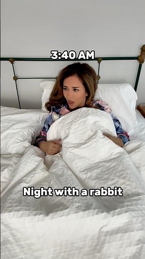 When Your Bunny Thinks Nighttime Is Party Time 😂🐰 #relatable