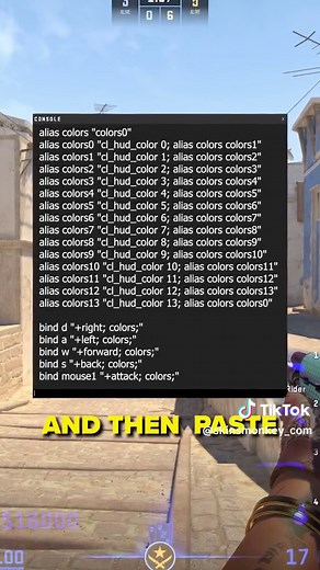 How to make a RAINBOW HUD in CS2? 🤔 #fyp #cs2 #counterstrike #cs2moments #cs2tips