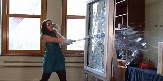 We tried smashing this coating that makes glass nearly unbreakable