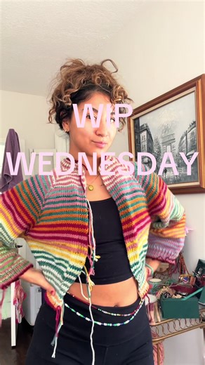 my take on the #loopycardigan ! Just have to sew in a million ends and block then add buttons 🪡 #knitting #slowfashion #handmade #knittok