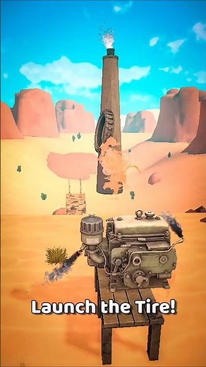 Indian Engine & Wheel😀 Diesel Engine: Tire Launch Game #funny