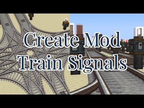Minecraft Create Mod 0.5 Train Signal Tutorial