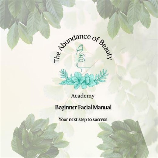 Beginner Facial Training Manual (PDF) - Etsy