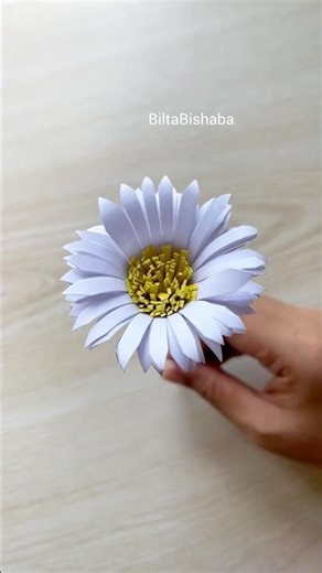 DIY Paper daisy 🌼 making tutorial #craft