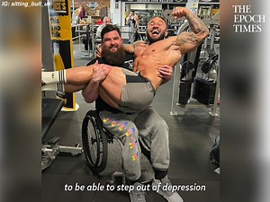 How willpower, gratitude and family helped a wheelchair-bound man with MS reach his dreams. Credit: IG: Follow David Walsh - instagram.com/sitting_bull_uk/ FB: sitting_bull_uk tag facebook.com/profile.php?id=100055389709392 | Bright