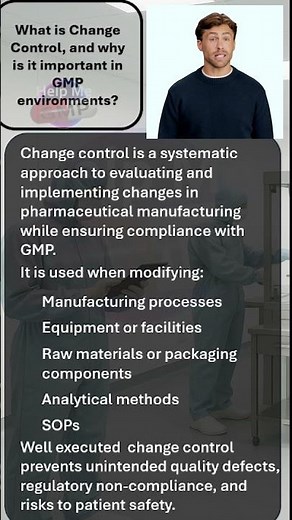 What is Change Control in Pharma and Why is it Important? | What is GMP Shorts