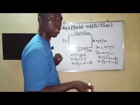 Word Problem Leading to Simultaneous Equations