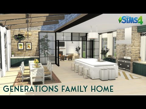 GENERATIONS FAMILY HOME | Machinima | No CC | The Sims 4 Stop Motion