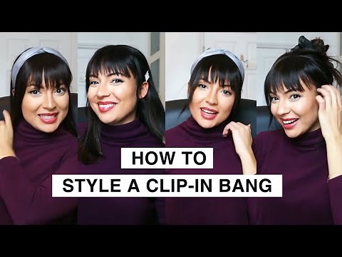 Hair Topper 101 | How to Style a Clip-in Human Hair Bang