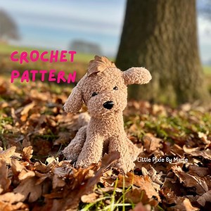 Pixie the Poodle - Crochet Poodle Pattern - Low-sew Amigurumi Puppy Dog PDF Tutorial - Etsy