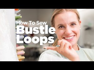 How To Sew Wedding Dress Bustle Loops! (Ep. 32)