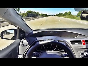 Honda Civic Autobahn Acceleration Top Speed Run 2015