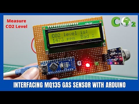 Interfacing MQ135 Gas Sensor with Arduino | Measure CO2 Level in Air