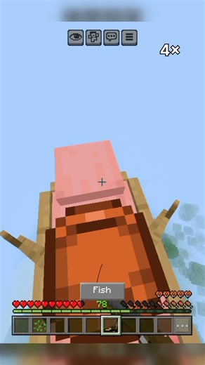 Flying Pig Trick in Minecraft Bedrock! 🐷✈️ (PE 1.21+ Secret)#shorts #minecraft#viral