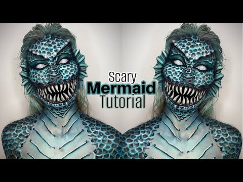 SCARY MERMAID Halloween Makeup Tutorial