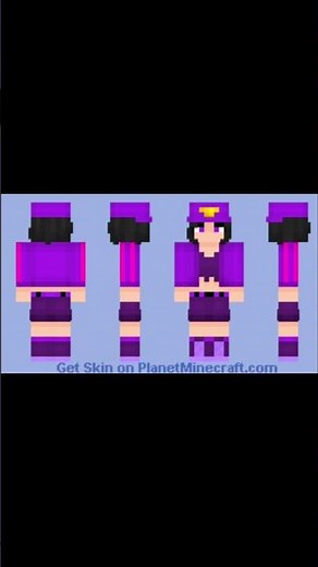 Minecraft ZAMinationProductions purple girl skins