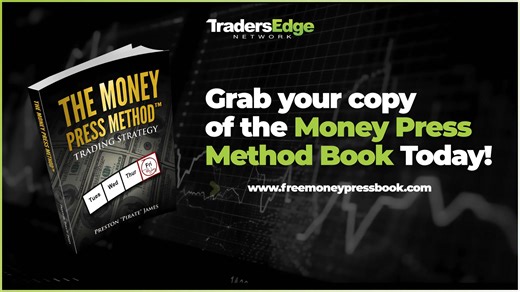 The Money Press Method of creating weekly paychecks from simple stock options is the strategy that can help grow your account significantly in less than 9 months by trading 30 minutes or less per week. The goal isn’t to get rich quick with this strategy, the goal is to create a consistent weekly paycheck without the risk of losing all your money or being tied to a computer screen all day. Get the FREE Money Press Method Bundle and learn this strategy for yourself! | Preston James & Traders Edge 