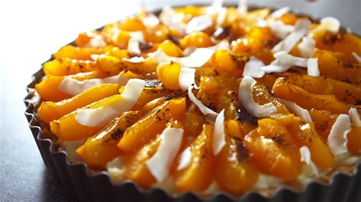 Roasted Apricot and Coconut Tart Recipe – Tropical Twist on a Classic Dessert