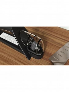 Robert Welch Signature Book Oak Wood Filled Knife Block & 6 Kitchen Knives