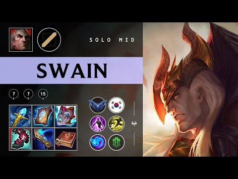 Swain Mid vs Ahri - KR Diamond Patch 25.22