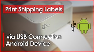 Watch Setup - Print Shipping Label from Android via USB on Amazon Live