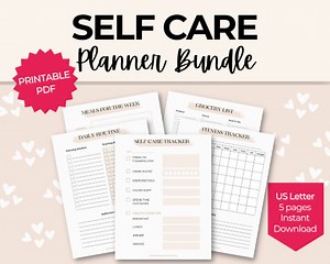 Outil de suivi des soins personnels | Planificateur de bien-être | Soins personnels numériques - Etsy France