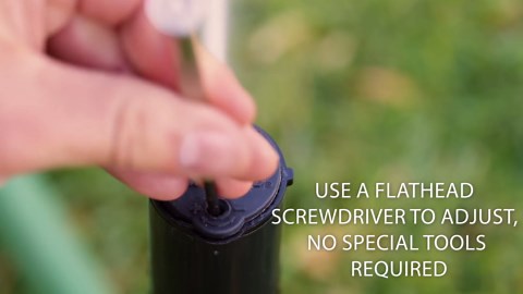 Rain Bird 42SASPG 42SA Gear Drive Rotor Lawn and Garden Sprinkler on Heavy Duty Green Spike, Adjustable 40° - 360° Pattern, 26' - 38' Spray Distance