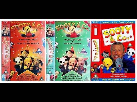 Sooty & Co – Splashing Out/Soo to the Rescue - World Of Fun/Clocks Galore - Camping Out (UK VHS)