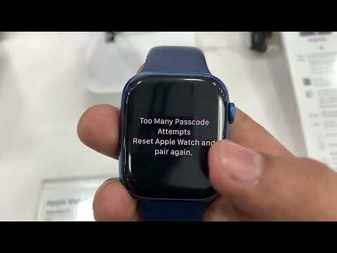 Too many Password attempts reset your Apple Watch and pair again