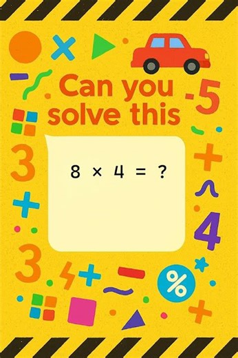 Missing Number Multiplication Challenge! 8 x 4 = ?