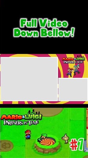 Going back to the past and no way back!- Highlight of episode 1 of Mario & Luigi Partners in Time