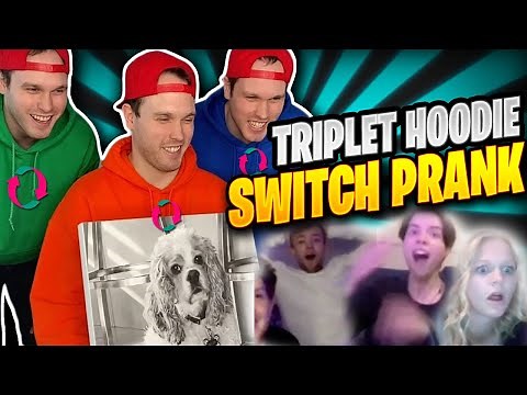 TRIPLET HOODIE SWITCH OMEGLE PRANK