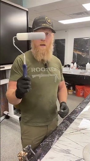 Foam Roller and a Pearl Epoxy Top Coat!