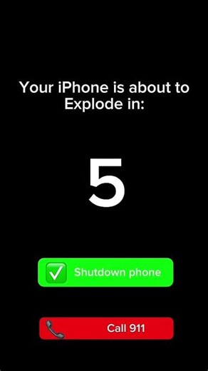 Here’s a free “Your iPhone is about to explode” screen if u want.