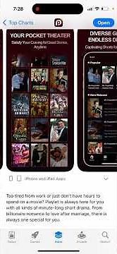 Playlet app - reels of tiny shows - how to use