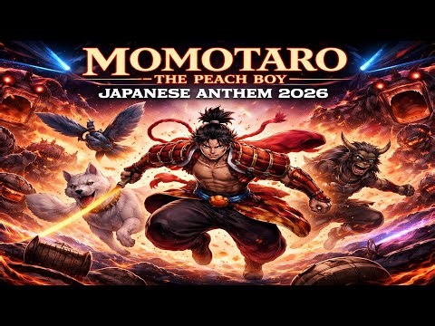 PEACH-BORN FIRE 🍑🔥 | Momotarō vs Onigashima | Japanese Mythic Dance Anthem