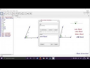 Basics of geometry in GEOGEBRA - TYPES OF ANGLES