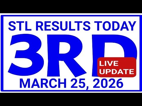 Stl results today 3rd draw March 25, 2026 stl swer3 swer4 pares pcso stl