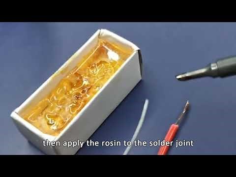 Useful tips of making rosin as soldering flux