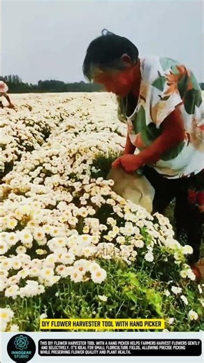 DIY flower harvester tool with hand picker #tool