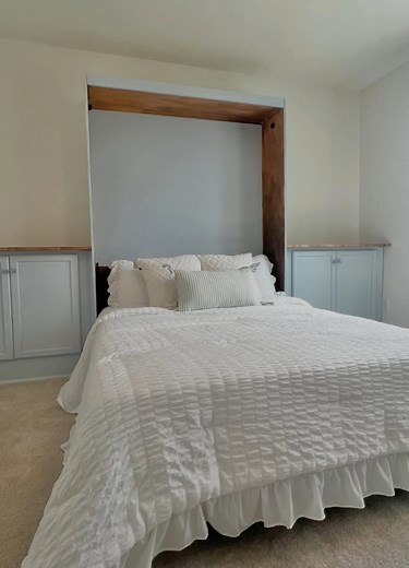 Yet another stunner from one of our amazing customers—raving about how easy the build was with our Premium Adjustable Bed Mechanism Kit! 🙌 See for yourself 👉 bit.ly/47fV9m0. ` ` ` ` ` ` ` ` #murphybed #wallbed #HomeImprovement #homeimprovementprojects #tinyhouse #tinyhomeliving #tinyhousemovement #DIYHome #SpaceSavingSolutions #SpaceSavingFurniture #SpaceSaving #bedroomdesign #UrbanLivingSolutions #bedroom #farmhousestyle #interiordesignideas #hometrends #diyhomeprojects #guestroom #homedesign