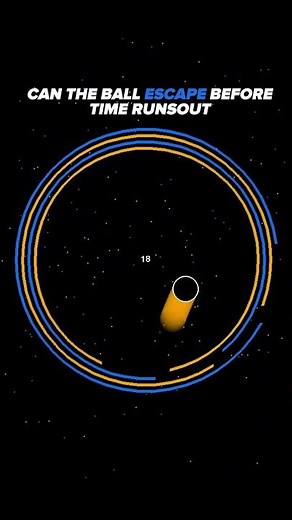 Can it escape? 🤔 #satisfyingvideo #physics #bouncingball