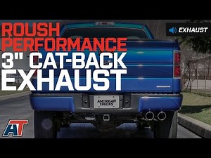 2011-2014 F150 Roush Performance 3" Cat-Back Exhaust w/ Y-Pipe Tip 5.0L Sound Clip & Install