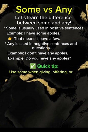 Some vs Any – Learn the Rule in 1 Minute! #LearnEnglish #SpeakEnglish #EnglishShorts #QuickEnglish