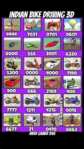 Real code 💥 Indian bike driving 3d all new cheat code update + plugin cheat code #shorts