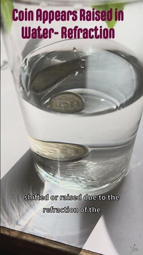 Raised Coin in Water-Refraction