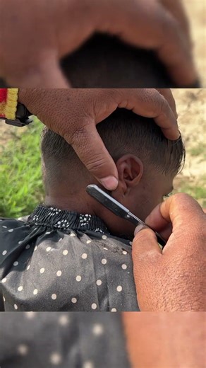 Sharp Razor Detail | Traditional Ustra Line-up 🪒✨ #shorts #asmr