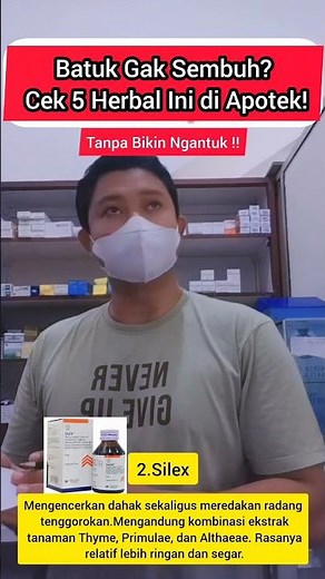 5 Obat Batuk Herbal Paling Ampuh di Apotek! Tanpa bikin ngantuk #shorts