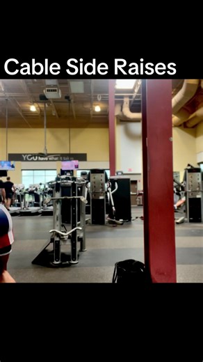 Cable side raises | Cable Workouts